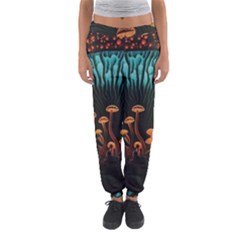 Mushroom Giant Explore 3d Women s Jogger Sweatpants by Ravend