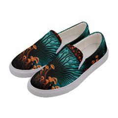 Mushroom Giant Explore 3d Women s Canvas Slip Ons by Ravend