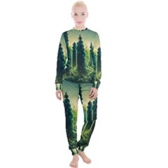 Ai Generated Soil Forest Crisis Nature Women s Lounge Set by Ravend