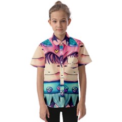 Shroom Magic Conjure Charm Kids  Short Sleeve Shirt by GardenOfOphir