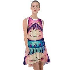 Shroom Magic Conjure Charm Frill Swing Dress by GardenOfOphir