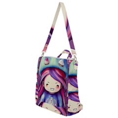 Liberty Cap Sacred Mushroom Charm Crossbody Backpack by GardenOfOphir