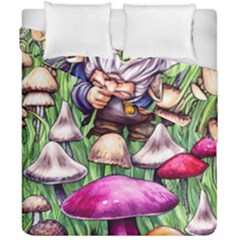 Sacred Mushroom Wizard Glamour Duvet Cover Double Side (california King Size) by GardenOfOphir