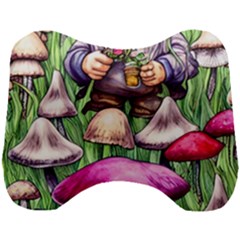 Sacred Mushroom Wizard Glamour Head Support Cushion by GardenOfOphir