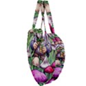 Sacred Mushroom Wizard Glamour Giant Heart Shaped Tote View3