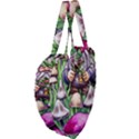 Sacred Mushroom Wizard Glamour Giant Heart Shaped Tote View4