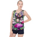 Sacred Mushroom Wizard Glamour Bubble Hem Chiffon Tank Top View1