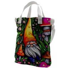 Magic Mushroom Charm Toadstool Glamour Canvas Messenger Bag by GardenOfOphir