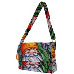 Magic Mushroom Charm Toadstool Glamour Full Print Messenger Bag (s) by GardenOfOphir