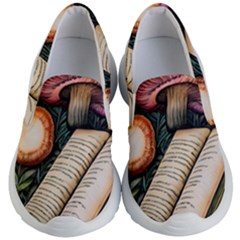 Conjure Mushroom Charm Spell Mojo Kids Lightweight Slip Ons by GardenOfOphir