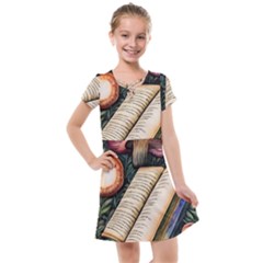 Conjure Mushroom Charm Spell Mojo Kids  Cross Web Dress by GardenOfOphir