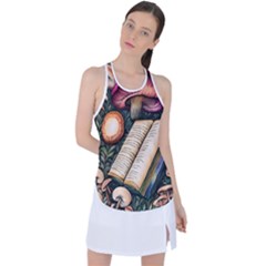 Conjure Mushroom Charm Spell Mojo Racer Back Mesh Tank Top by GardenOfOphir