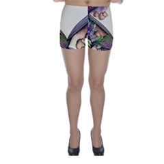 Enchantress Mushroom Charm Gill Wizard Skinny Shorts by GardenOfOphir