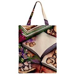 Enchantress Mushroom Charm Gill Wizard Zipper Classic Tote Bag by GardenOfOphir