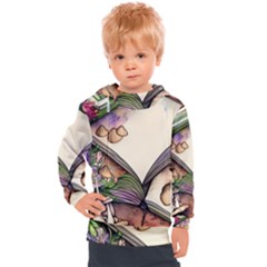 Enchantress Mushroom Charm Gill Wizard Kids  Hooded Pullover by GardenOfOphir