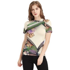 Enchantress Mushroom Charm Gill Wizard Women s Short Sleeve Rash Guard by GardenOfOphir