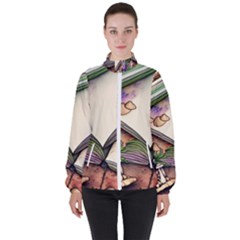 Enchantress Mushroom Charm Gill Wizard Women s High Neck Windbreaker by GardenOfOphir