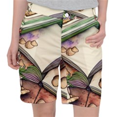 Enchantress Mushroom Charm Gill Wizard Pocket Shorts by GardenOfOphir