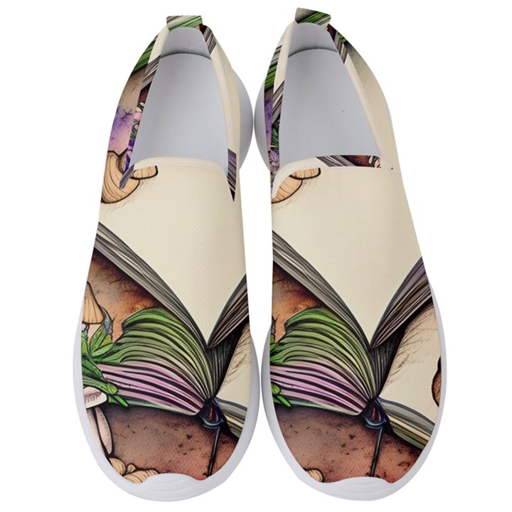 Enchantress Mushroom Charm Gill Wizard Men s Slip On Sneakers