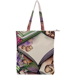 Enchantress Mushroom Charm Gill Wizard Double Zip Up Tote Bag by GardenOfOphir