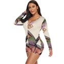 Enchantress Mushroom Charm Gill Wizard Long Sleeve Boyleg Swimsuit View2