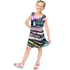 Liberty Cap Magic Mushroom Charm Kids  Tunic Dress by GardenOfOphir