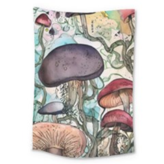 Shroom Magic Mushroom Charm Large Tapestry by GardenOfOphir