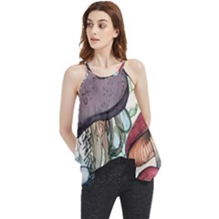 Shroom Magic Mushroom Charm Flowy Camisole Tank Top by GardenOfOphir