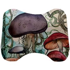 Shroom Magic Mushroom Charm Head Support Cushion by GardenOfOphir