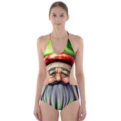 Mushroom Magic Charm Cut-out One Piece Swimsuit