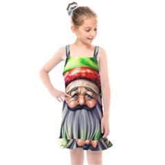 Mushroom Magic Charm Kids  Overall Dress by GardenOfOphir