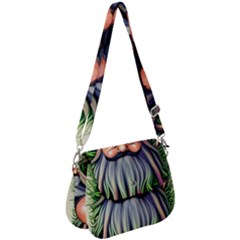 Mushroom Magic Charm Saddle Handbag by GardenOfOphir