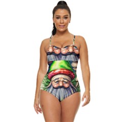 Mushroom Magic Charm Retro Full Coverage Swimsuit by GardenOfOphir