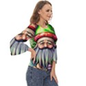 Mushroom Magic Charm Cut Out Wide Sleeve Top View3