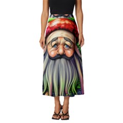 Mushroom Magic Charm Classic Midi Chiffon Skirt