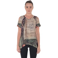 Magic Mushroom Conjure Charm Cut Out Side Drop Tee by GardenOfOphir