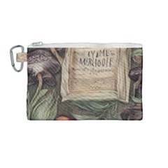 Magic Mushroom Conjure Charm Canvas Cosmetic Bag (medium) by GardenOfOphir