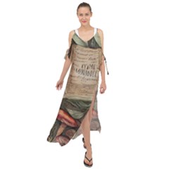 Magic Mushroom Conjure Charm Maxi Chiffon Cover Up Dress by GardenOfOphir