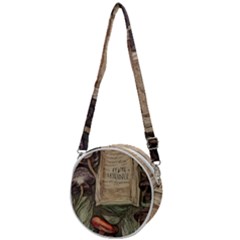 Magic Mushroom Conjure Charm Crossbody Circle Bag by GardenOfOphir