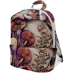 Toadstools And Charms For Necromancy And Conjuration Zip Up Backpack by GardenOfOphir