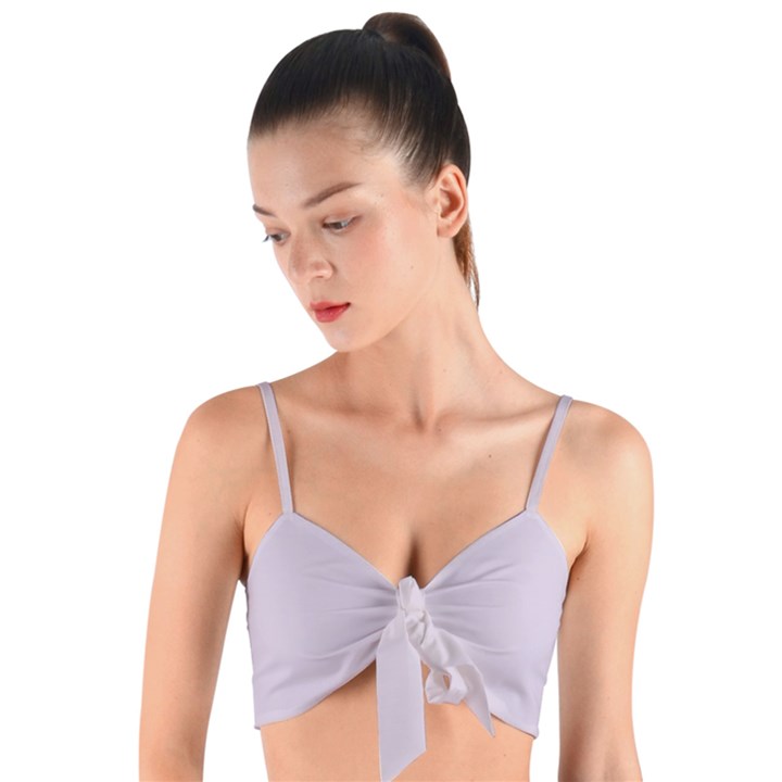 Languid Lavender Purple	 - 	Woven Tie Front Bralet