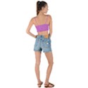 French Mauve Purple	 - 	Woven Tie Front Bralet View2