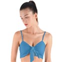 Regatta Blue	 - 	Woven Tie Front Bralet View1