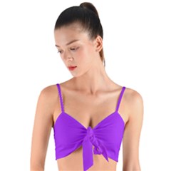 Veronica Purple	 - 	woven Tie Front Bralet by ColorfulSwimWear