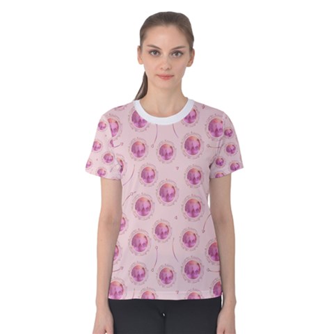 Circles Pattern  Women s Cotton Tee by TriThread