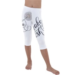 Make A Wish Kids  Lightweight Velour Capri Leggings 