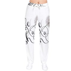 Make A Wish Women Velvet Drawstring Pants