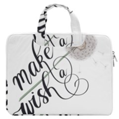 Make A Wish Macbook Pro 16  Double Pocket Laptop Bag  by digitalparadise