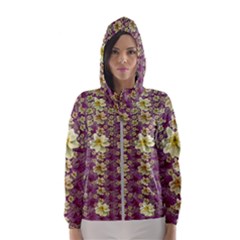 Lotus Flowers In Nature Will Always Bloom For Their Rare Beauty Women s Hooded Windbreaker