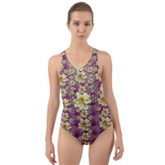 Lotus Flowers In Nature Will Always Bloom For Their Rare Beauty Cut-out Back One Piece Swimsuit by pepitasart